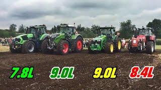 Deutz 9340 TTV vs FENDT 900 vs DEERE 9R vs FERGUSON 8700 - Which has better start in field??? - HD