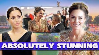 SPARKLING! Kate Looked ABSOLUTELY STUNNING Leaving Meghan To TASTE BITTER DEFEAT At Bond Premiere