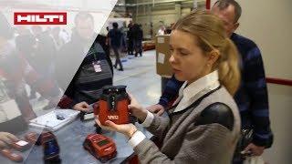 Демонстрация измерительной техники Hilti во время "Дня потолочника"