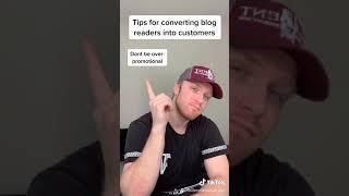 How to convert blog readers into customers | Millennial Moderator | TikTok | Blogging