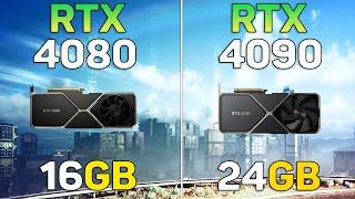 RTX 4080 vs RTX 4090 - 10 Games Test | Worth it ?