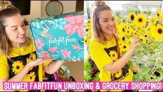 SUMMER FABFITFUN UNBOXING & GROCERY SHOP WITH US! | VLOG