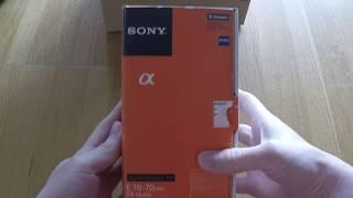 Sony Vario-Tessar T* E 16-70mm F4 ZA OSS (SEL1670Z) Unboxing