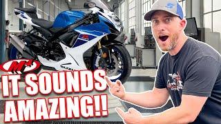2024 Suzuki GSX-R750 Gets M4 Full Exhaust AND Custom Dyno Tune!