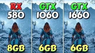 RX 580 vs GTX 1060 vs GTX 1660 - Test in 12 Games