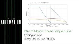 Intro to Motors: Speed-Torque Curve