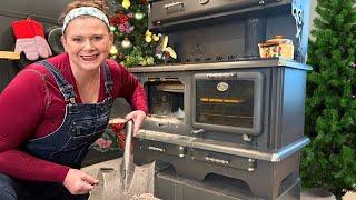 Prepping Our Wood Cookstove for a Magical Christmas on the Alaska Homestead #vlogmas2024 day 9