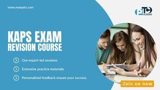 Free KAPS Exam Revision 2 | Last Free Revision Session | KAPS Exam Preparation Tips and Study Guide