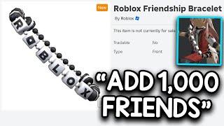 Roblox Forces You To Add 1000 Friends...