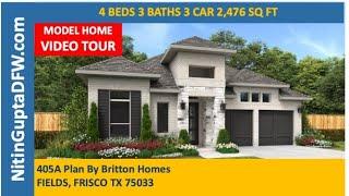 Frisco's BEST Kept Secret for 405A Plan By Britton Homes in Fields