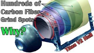 OceanGate Titan Hull - Hundreds of Ill-advised Carbon Fiber Grind Spots