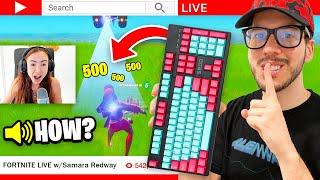 WIRELESS KEYBOARD PRANK on My Girlfriend! (Fortnite)