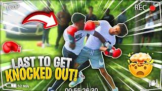 LAST TO GET KNOCKED OUT IN THE HOOD!!