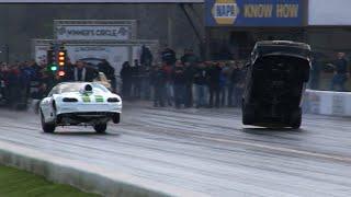 WILD Wheels Up DRAG RACES in HD