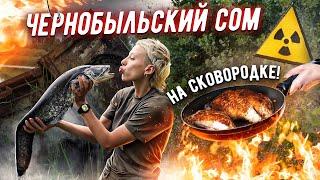 НАШЛИ в ПРИПЯТИ ЧЕРНОБЫЛЬСКОГО СОМА! ПОЖАРИЛИ ЕГО и СЪЕЛИ !