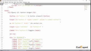 08 Button and Buttonset Widgets in JQuery UI in Urdu/Hindi