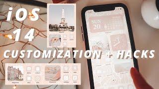 how to customize your ios14 iPhone + hacks! *aesthetic af*