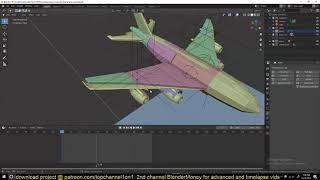 how to simulate a plane crash in blender 2.8