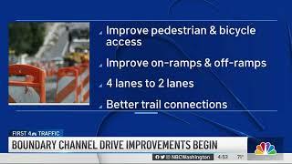 Road Construction Begins on Boundary Channel Drive | NBC4 Washington