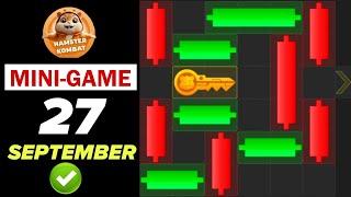 27 September Mini Game Key 100% Solved | Hamster Kombat Puzzle For Today