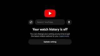 How to bypass YouTube Watch History Requirement..