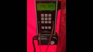 Wow that's a high blower door number, almost 9000!