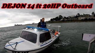 Dejon 14ft 20hp outboard- testing boat-Edinburgh,granton harbor