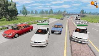 БЕЗУМНЫЕ ШАШКИ С ДРУГОМ ПО ГОРОДУ НА МАРК 2 | BeamNG.drive