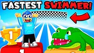 I BECAME THE FASTEST SWIMMER IN SWIM RACE SIMULATOR!!