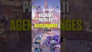 Valorant Agent Changes Patch 9.11 #valorant #valorantagents #valorantupdates #valorantleaks