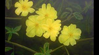 Yellow Flower Time Lapse Oil Painting by Australian Artist Garry Purcell