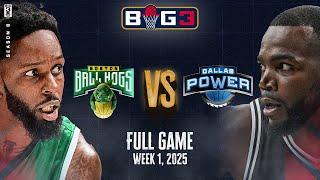 What a comeback! | 2025 BIG3 Week 1 Full Game | Dallas Power vs. Boston Ball Hogs