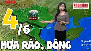 Dự báo thời tiết hôm nay và ngày mai 4/6 | Dự báo thời tiết đêm nay mới nhất | Báo Nhân Dân
