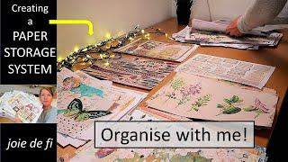 Creating a SYSTEM for STORING PAPERS  Craft Room Overwhelm Fix ⭐