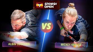 ALBIN OUSCHAN VS MICKEY KRAUSE | 2023 SPANISH OPEN #billiards #nineball #9ballpool #highlights