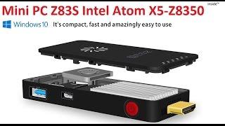 Z83S Mini PC Intel Atom X5 Z8350 Quad core 4K Windows 10 System 64bit BT 4.0 TV Box