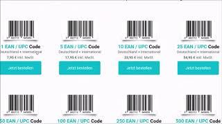 EAN UPC Codes Barcode Nummern Beantragen Kaufen