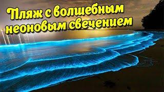  Светящийся пляж маленького острова на Мальдивах / Остров Вааду / Звездное море.