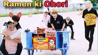 BTS pakdam pakdai for Ramen  // Bts Hindi  dub