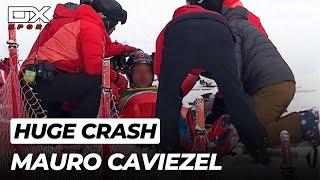 Alpine Ski Mauro Caviezel HUGE CRASH at Lake Louise | SuperG | 2022 