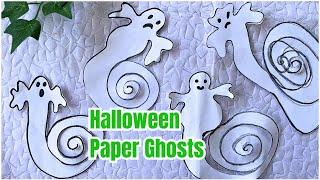 How to Make Paper Ghosts for Halloween | Halloween Craft Ideas