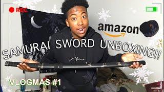 MY NEW SAMURAI SWORD CAME IN!!| VLOGMAS #1