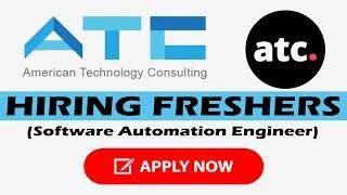 American Technology Consulting Recruitment | Freshers Hiring 2021 | Apply Link