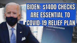 Biden tells Democrats $1,400 stimulus checks must be in relief bill