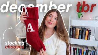 DECEMBER TBR  christmas stocking chooses my tbr!!