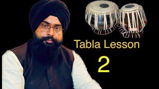 Tabla lesson 2 Tabla lesson for beginners in Hindi with English subtitles Rajvinder Singh