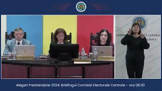 Alegeri Prezidențiale 2024: Briefingul Comisiei Electorale Centrale - ora 08.00