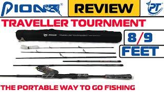 PIONEER TRAVELLER TOURNMENT 8FT / 9FT | Spinning Rod | Graphite Carbon Built | Raptor Fishing Tackle