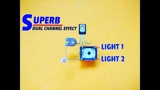 How To Make Simple Dual Channel Flasher Using Transistor For Electric Light..Simple Flasher Circuit.