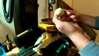 Wooden Sphere Using an Orbitial Sander